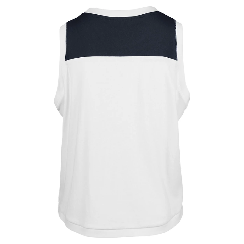 Women's '47 White Houston Astros Premier Zoey Waist Length Tank Top