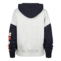 Sweat à capuche zippé pour femme '47 x Stoney Clover Lane, gris chiné/marine