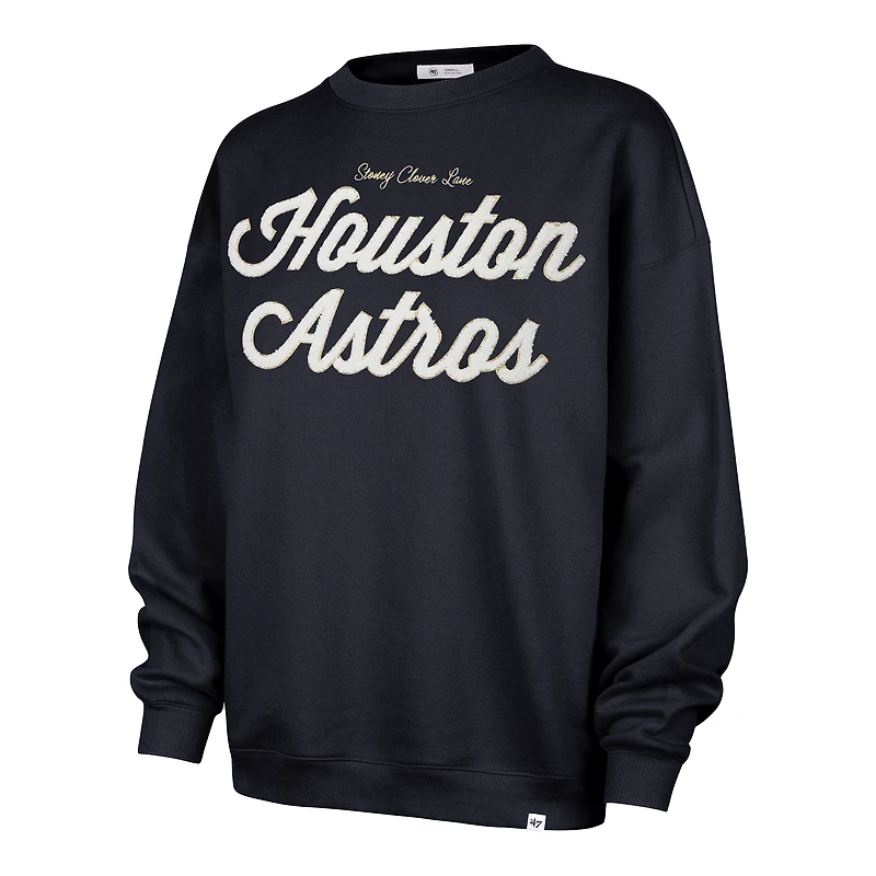 Women's '47 x Stoney Clover Lane Navy Houston Astros Oversized Sweatshirt