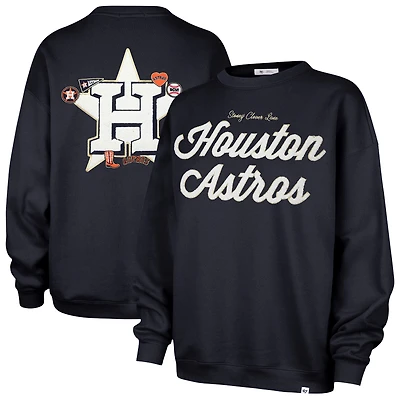 Women's '47 x Stoney Clover Lane Navy Houston Astros Oversized Sweatshirt