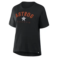 T-shirt Legacy noir pour femme coupe décontractée des Astros de Houston