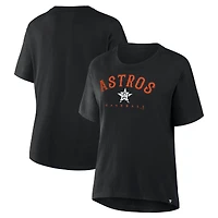Women's Black Houston Astros Relaxed Fit Legacy T-Shirt