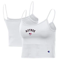 Women's Champion White Houston Astros America Scoop Tank Top