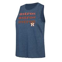 Ensemble de nuit Concepts Sport Charcoal/Navy Houston Astros Meter Muscle Tank et pantalon pour femmes