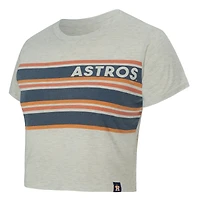 Women's Concepts Sport Cream Houston Astros Birch Cropped T-Shirt