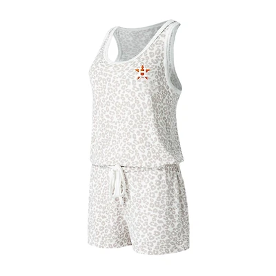 Combinaison-short en maille Montana Hacci des Houston Astros de Houston, couleur crème, pour femme