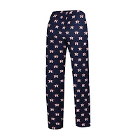 Women's Concepts Sport White/Navy Houston Astros Long Sleeve V-Neck T-Shirt & Gauge Pants Sleep Set