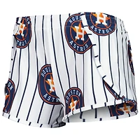 Women's Concepts Sport White Houston Astros Reel Allover Print Tank Top & Shorts Sleep Set