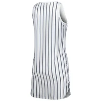 Chemise de nuit sans manches en tricot à fines rayures Concepts Sport pour femme, blanc