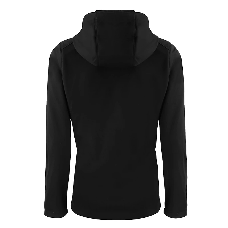 Women's Cutter & Buck Black Houston Astros Evoke Eco Softshell Recycled Full-Zip Jacket