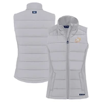 Women's Cutter & Buck  Gray Houston Astros City Connect Evoke Hybrid Eco Softshell Recycled Full-Zip Vest