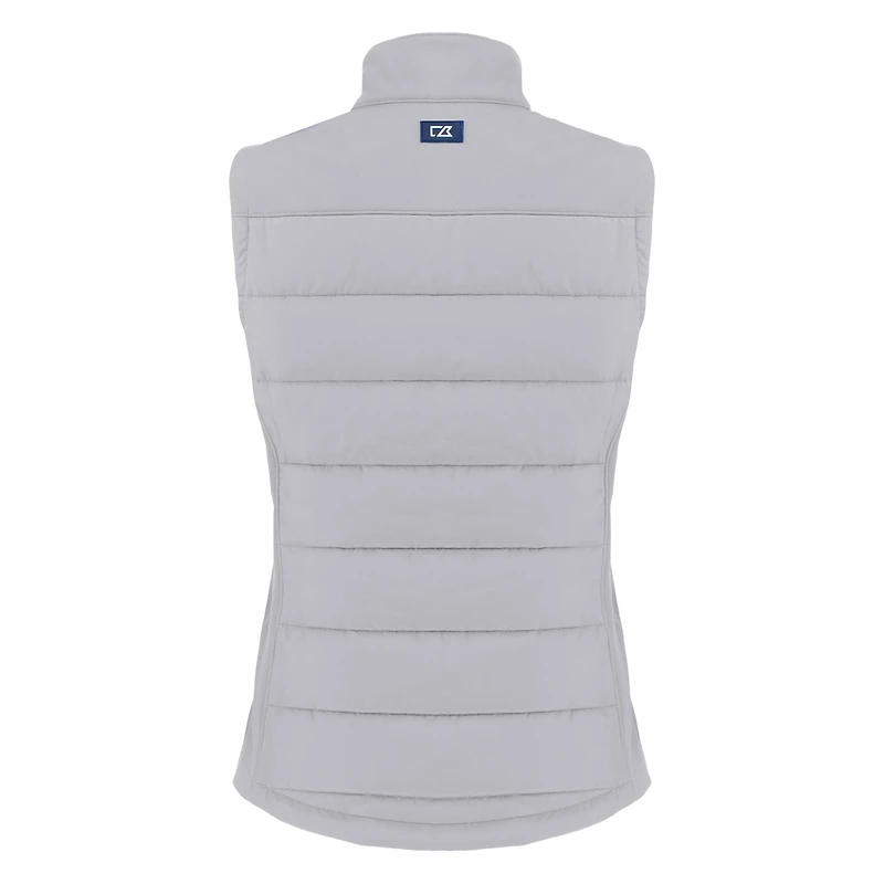 Gilet zippé City Connect Evoke Hybrid Eco Softshell recyclé pour femme, gris, des Astros de Houston, Cutter & Buck