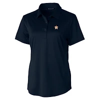 Women's Cutter & Buck Navy Houston Astros Prospect Textured Stretch Polo