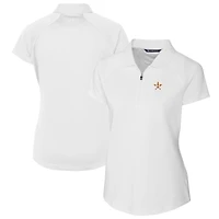 Women's Cutter & Buck  White Houston Astros DryTec Forge Stretch Polo