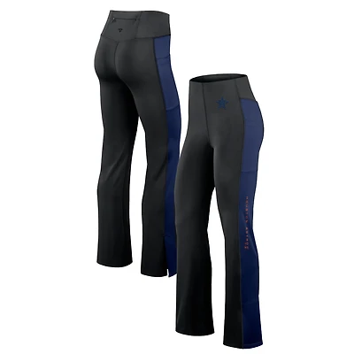 Legging évasé ajusté Fanatics pour femmes, noir, Houston Astros Studio