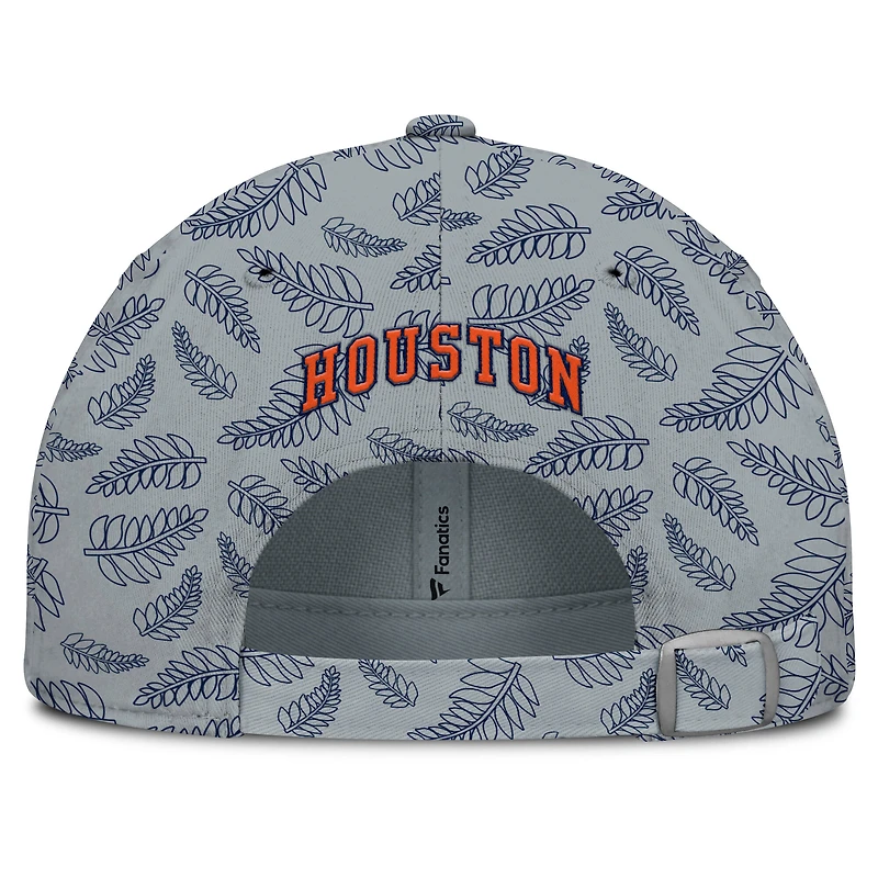 Casquette ajustable grise pour femme Fanatics des Astros de Houston, collection Cooperstown