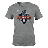 Women's Fanatics Heather Charcoal Houston Astros 2022 World Series Champions Locker Room T-Shirt