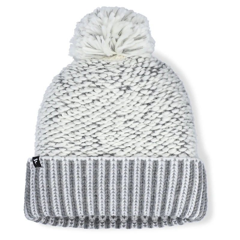 Pull à revers et pompon Fanatics gris chiné des Astros de Houston pour femme