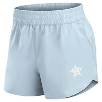 Women's Fanatics Light Blue Houston Astros Studio Woven Vibe Shorts