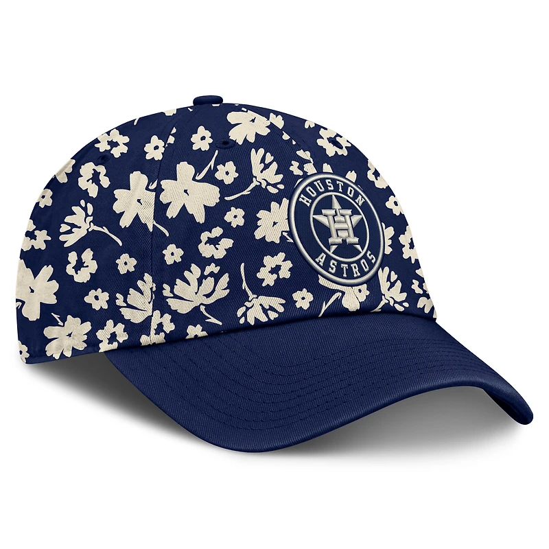 Women's Fanatics  Navy Houston Astros Blossom Adjustable Hat