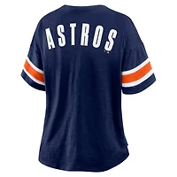 Women's Fanatics Navy Houston Astros Curl Route T-Shirt