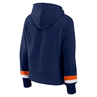 Women's Fanatics  Navy Houston Astros Over Under Pullover Hoodie