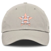 Casquette ajustable en toile Fanatics Oatmeal Houston Astros Striker pour femmes
