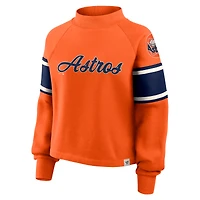 Sweat-shirt raglan surdimensionné orange des Astros de Houston Fanatics pour femme
