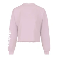 T-shirt court et ample à manches longues rose Fanatics pour femmes Astros de Houston
