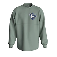 Women's Fanatics  Sage Green Houston Astros Floral Spirit Jersey Long Sleeve T-Shirt