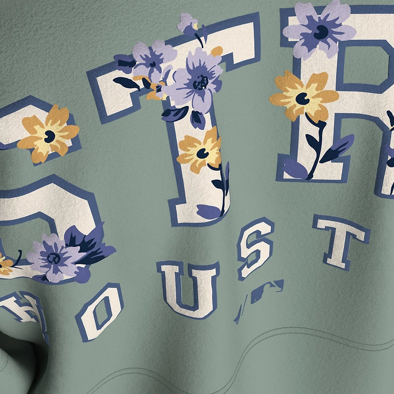 Women's Fanatics Sage Green Houston Astros Floral Spirit Jersey Long Sleeve T-Shirt