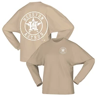 Sweat-shirt en polaire de marque Fanatics Tan Houston Astros pour femmes
