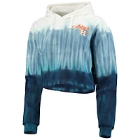 Women's FOCO Navy Houston Astros Dip-Dye Hoodie T-Shirt and Pants Sleep Set