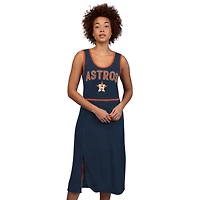 Robe longue G-III 4Her by Carl Banks bleu marine pour femme, motif Center Field des Astros de Houston