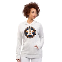 Women's G-III 4Her by Carl Banks Oatmeal Houston Astros Pregame Pullover Hoodie