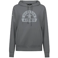 Sweat à capuche gris pour femme Levelwear Houston Astros Adorn Banner Arch