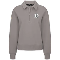 Women's Levelwear Gray Houston Astros Canmore Quarter-Zip Pullover