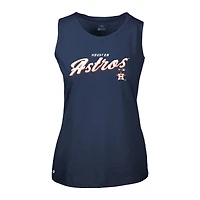 Women's Levelwear Navy Houston Astros Accolade Macy Prospect Tank Top