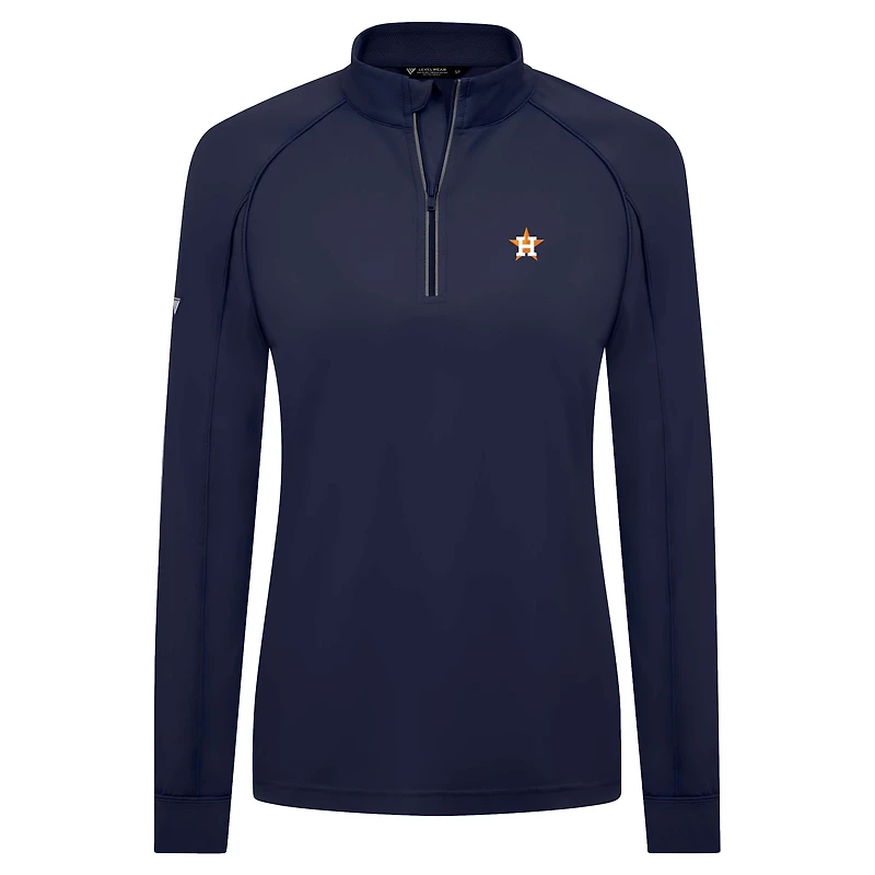 Haut à glissière quart de tour Kinetic Insignia 2.0 bleu marine pour femme Levelwear des Astros Houston