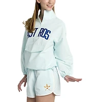 Women's Lusso Light Blue Houston Astros Parker Half-Zip Jacket