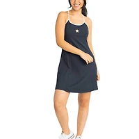 Robe à encolure en V bretelles pour femme Houston Astros Nakita bleu marine Lusso