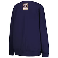Women's Mitchell & Ness Navy Houston Astros Cooperstown Collection Logo Pullover Sweatshirt