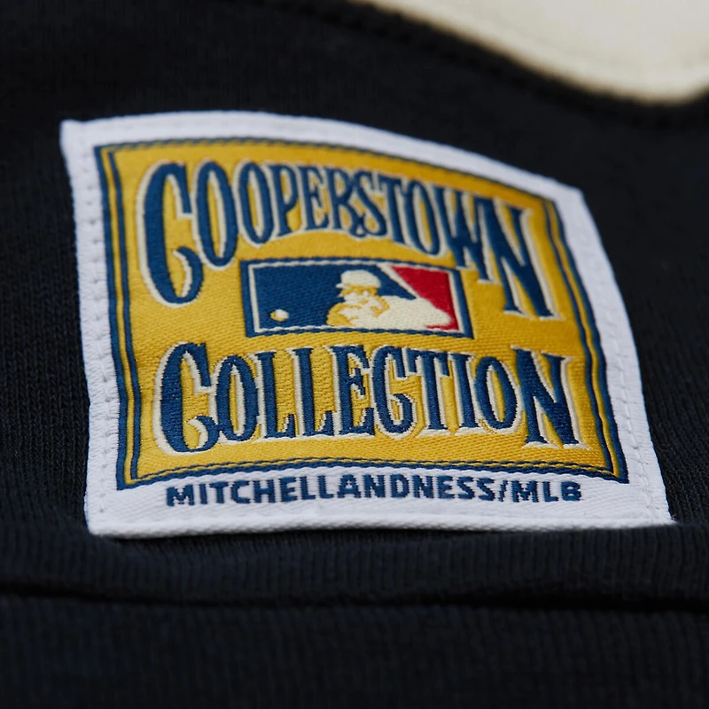 Sweat-shirt en molleton bloc orange/noir pour femme Mitchell & Ness Houston Astros Cooperstown Collection