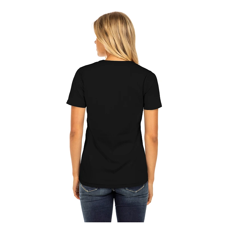 Women's New Era Black Houston Astros Día de los Muertos V-Neck T-Shirt