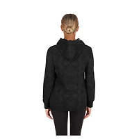 Sweat à capuche New Era noir Houston Astros Día de Muertos Mineral Wash pour femme