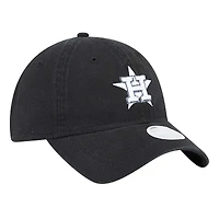 Casquette ajustable Glitz 9TWENTY noire New Era pour femme des Astros de Houston