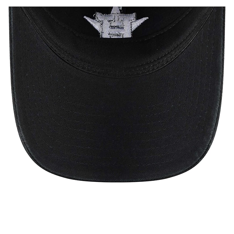 Casquette ajustable Glitz 9TWENTY noire New Era pour femme des Astros de Houston