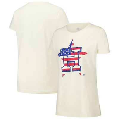 T-shirt vintage crème Houston Astros New Era pour femme