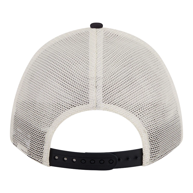 Casquette trucker ajustable New Era pour femme, beige clair/marine, Houston Astros Retro 9FORTY M-Crown A-Frame