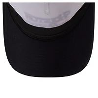 Women's New Era Light Beige/Navy Houston Astros Retro 9FORTY M-Crown A-Frame Trucker Adjustable Hat